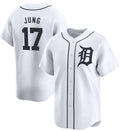 Detroit Tigers #17 Jace Jung White FEDASGOGE 2024 Home Limited Stitched Jersey