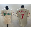 Philadelphia Phillies #7 Trea Turner Cream FEDASGOGE Phanatic Limited Stitched Jersey