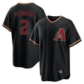 Arizona Diamondbacks #2 Geraldo Perdomo Player Black FEDASGOGE Limited Home Stitched Jerseys