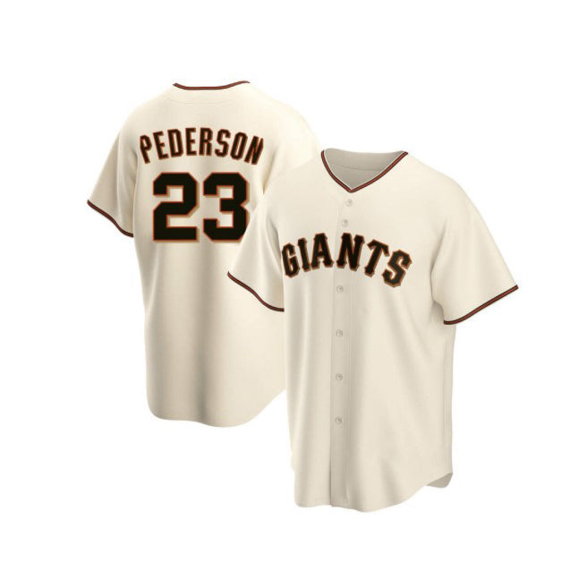 San Francisco Giants #23 Joc Pederson Cream FEDASGOGE Home Jersey
