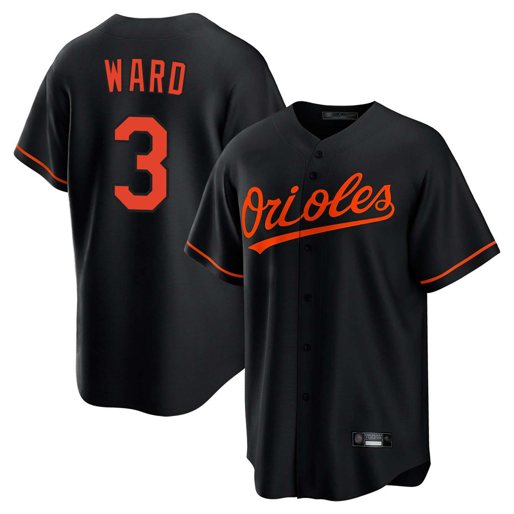 Baltimore Orioles #3 Taylor Ward Player Black FEDASGOGE Home Game Stitched Jerseys