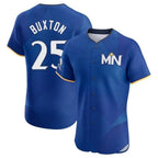 Minnesota Twins #25 Byron Buxton Player Royal FEDASGOGECity Connect Limited Elite Home Stitched Jerseys