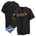Los Angeles Dodgers Blank Player Black Gold FEDASGOGE Limited Home World Series Meet Stitched Jerseys
