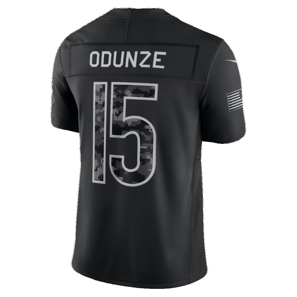 C.Bears #15 Rome Odunze Black 2026 Salute to Service Stitched Limited Football jersey FEDASGOGE
