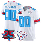 Custom H.Texans White Rivalries All Stitched Jersey FEDASGOGE