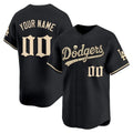 Custom Los Angeles Dodgers Black 'Halloween Mummy Edition' Premier Limited - Stitched Baseball jersey FEDASGOGE