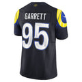 LA.Rams #95 Myles Garrett Dark Blue Rivalries Collection Stitched Limited Jersey FEDASGOGE