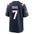 NE.Patriots #7 Carlton Davis Navy Team Game Jersey FEDASGOGE