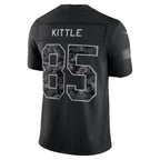 SF.49ers #85 George Kittle Black 2026 Salute to Service Stitched Limited Football jersey FEDASGOGE