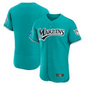 Miami Marlins Blank Player Teal FEDASGOGE Mitchell & Ness Cooperstown Collection Limited Elite Stitched Jerseys