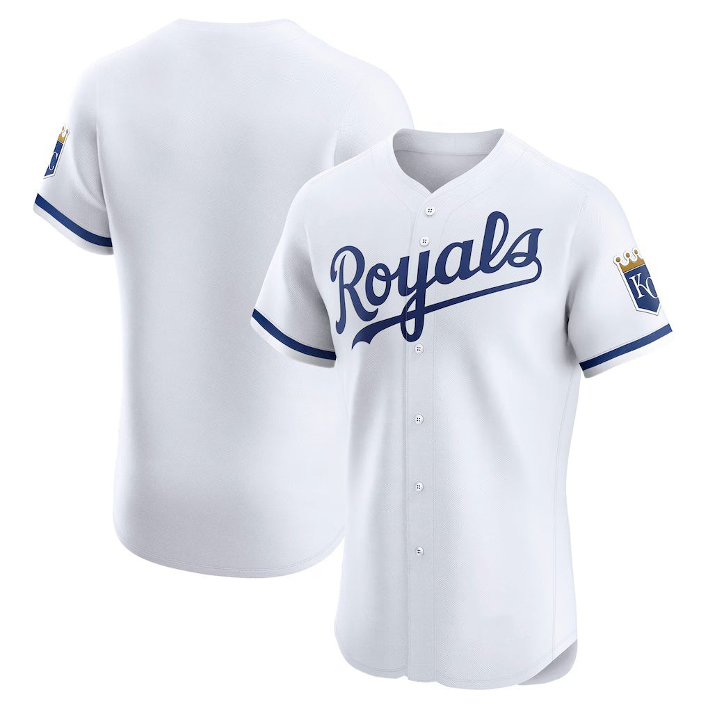 Kansas City Royals White FEDASGOGE Home Elite Jersey