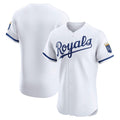 Kansas City Royals White FEDASGOGE Home Elite Jersey
