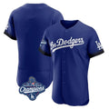 Los Angeles Dodgers Blank Player Royal FEDASGOGE City Connect Elite Home World Series Meet Stitched Jerseys