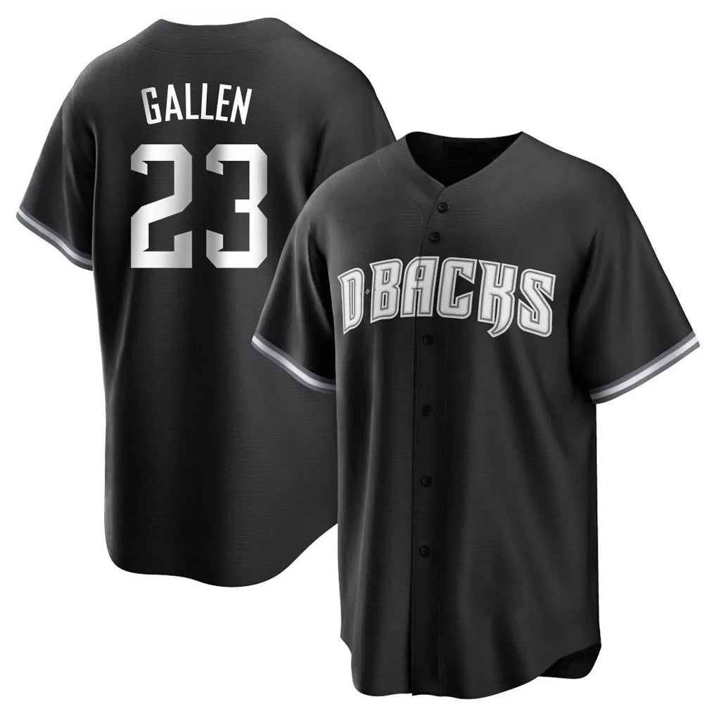 Arizona Diamondbacks #23 Zac Gallen Player Black FEDASGOGE Game Home Stitched Jerseys