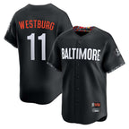 Baltimore Orioles #11 Jordan Westburg Player Black FEDASGOGE City Connect Limited Home Game Stitched Jerseys