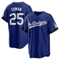 Los Angeles Dodgers #25 Tommy Edman Player Royal FEDASGOGE City Connect Home Game Stitched Jerseys
