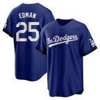 Los Angeles Dodgers #25 Tommy Edman Player Royal FEDASGOGE City Connect Home Game Stitched Jerseys