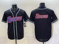 Texas Rangers Team Big Logo 2026 Fashion Replica Black FEDASGOGE Out Stitched Jersey