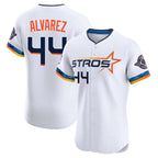 Houston Astros #44 Yordan Alvarez Player White FEDASGOGE City Connect Limited Elite Home Stitched Jerseys