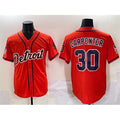 Detroit Tigers #30 Kerry Carpenter Orange FEDASGOGE With Patch Vapor Premier Limited Stitched Jersey