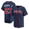 Atlanta Braves #23 Michael Harris II Player Navy FEDASGOGE Limited Home Game Stitched Jerseys