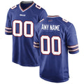 Custom B.Bills Royal FEDASGOGE Game Jersey