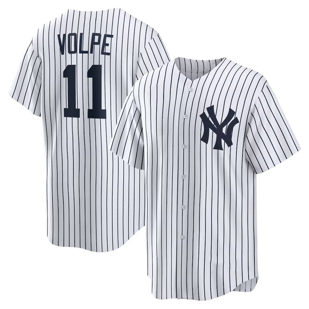 New York Yankees #11 Anthony Volpe White FEDASGOGE Home Replica Player Jersey