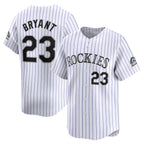 Colorado Rockies #23 Kris Bryant White FEDASGOGE Home Limited Player Jersey