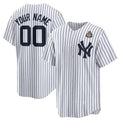 Custom New York Yankees Active Player White FEDASGOGE 2024 World Series Cool Base Stitched Jersey