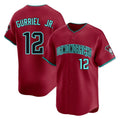 Arizona Diamondbacks #12 Lourdes Gurriel Jr Player Red FEDASGOGE Limited Home Game Stitched Jerseys