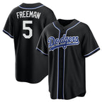 Los Angeles Dodgers #5 Freddie Freeman Black FEDASGOGE Lights Out Limited Stitched Jersey