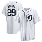 Detroit Tigers #29 Tarik Skubal FEDASGOGE White Home Replica Jersey