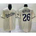 Minnesota Twins #26 Max Kepler Cream FEDASGOGE 2022 City Connect Cool Base Stitched Jersey