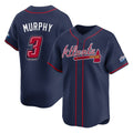 Atlanta Braves #3 Dale Murphy Player Navy FEDASGOGE 2025 Speedway Classic Home Game Stitched Jerseys