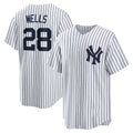 New York Yankees #28 Austin Wells White FEDASGOGE Home Replica Jersey