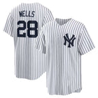 New York Yankees #28 Austin Wells White FEDASGOGE Home Replica Jersey