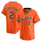 Baltimore Orioles #2 Gunnar Henderson Player Orange FEDASGOGE T-shirt Limited Home Game Stitched Jerseys