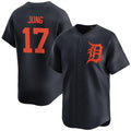 Detroit Tigers #17 Jace Jung Black FEDASGOGE 2024 Alternate Limited Stitched Jersey