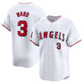 Los Angeles Angels #3 Taylor Ward White FEDASGOGE Home Limited Stitched Jersey