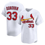 St. Louis Cardinals #33 Brendan Donovan White FEDASGOGE Home Limited Player Jersey
