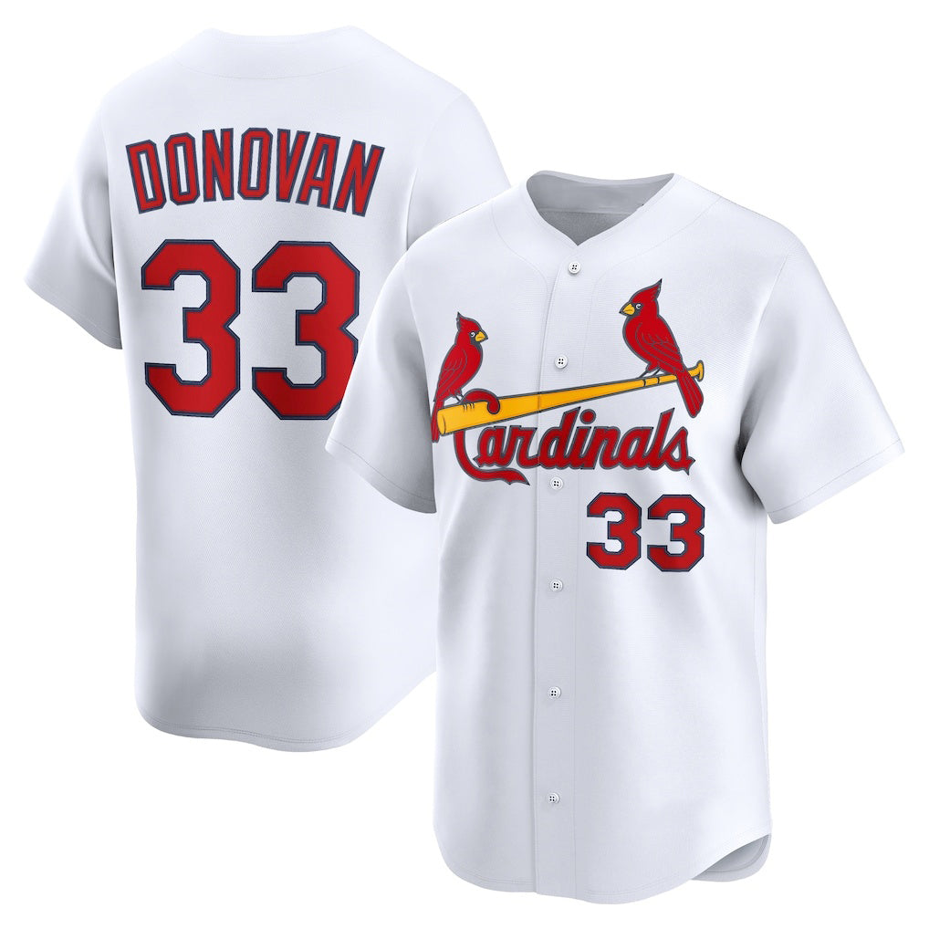 St. Louis Cardinals #33 Brendan Donovan White FEDASGOGE Home Limited Player Jersey