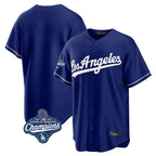 Los Angeles Dodgers Blank Player Royal FEDASGOGE Game World Series Meet Stitched Jerseys