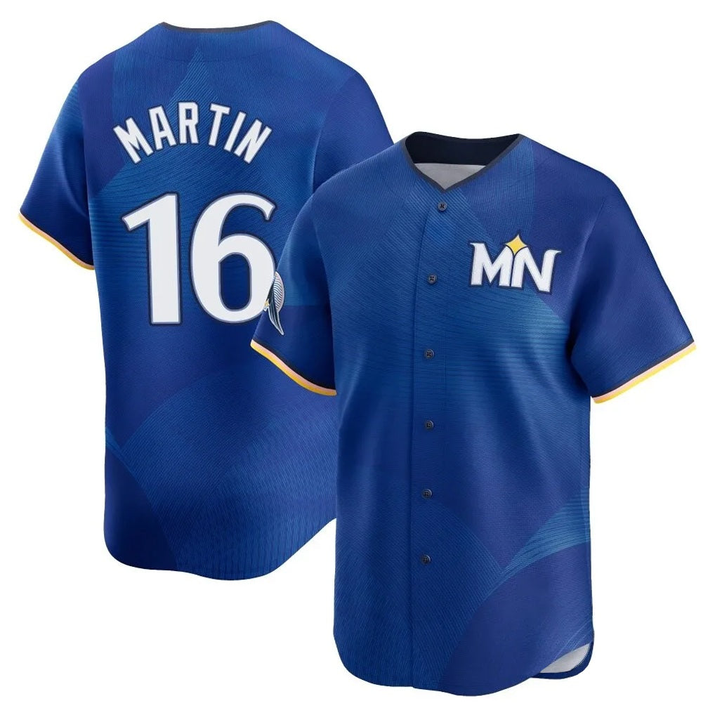 Minnesota Twins #16 Austin Martin Player Royal FEDASGOGECity Connect Limited Home Stitched Jerseys