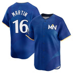 Minnesota Twins #16 Austin Martin Player Royal FEDASGOGECity Connect Limited Home Stitched Jerseys