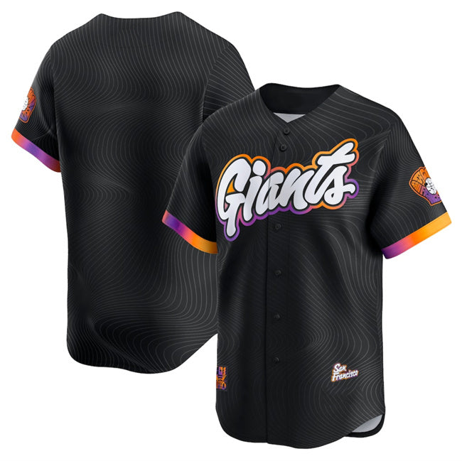 San Francisco Giants Blank Anthracite FEDASGOGE 2025 City Connect Limited Stitched Jersey