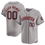 Custom Houston Astros Gray FEDASGOGE 2024 Away Limited Stitched Jersey