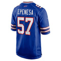 B.Bills #57 A.J. Epenesa Royal FEDASGOGE Game Player Jersey