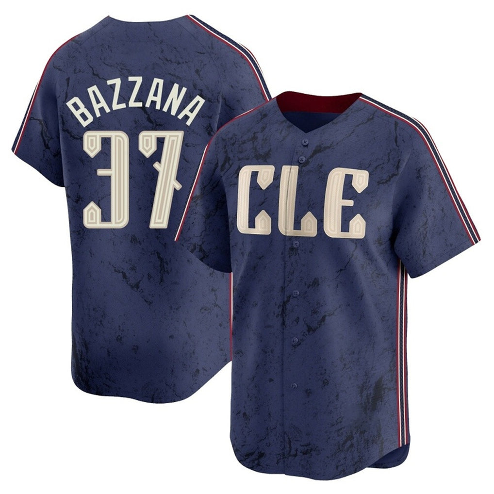 Cleveland Guardians #37 Travis Bazzana Player Navy FEDASGOGE City Connect Limited Home Stitched Jerseys