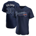 Atlanta Braves #30 Drake Baldwin Player Navy FEDASGOGE Alternate Limited Elite Home Game Stitched Jerseys