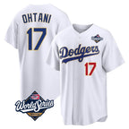 Los Angeles Dodgers #17 Shohei Ohtani Player Gold White FEDASGOGE World Series 2026 Collection Stadium Limited Stitched Jerseys